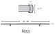 Linen Avenue End Cap Single Curtain Rod Set,28 to 48-Inch,Brushed Nickel