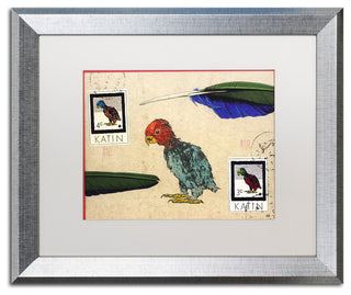 Nick Bantock 'Katin Parrot' Matted Framed Art, 20x16