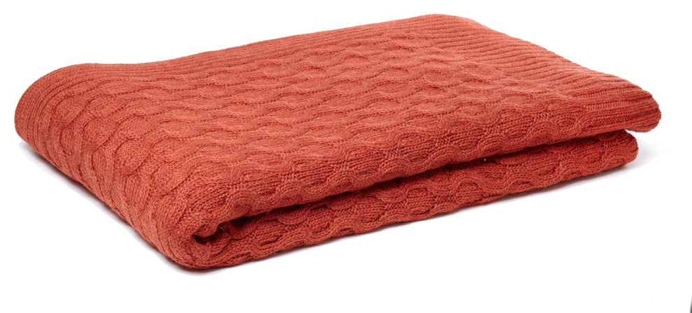 Theo Texture Throw, Orange