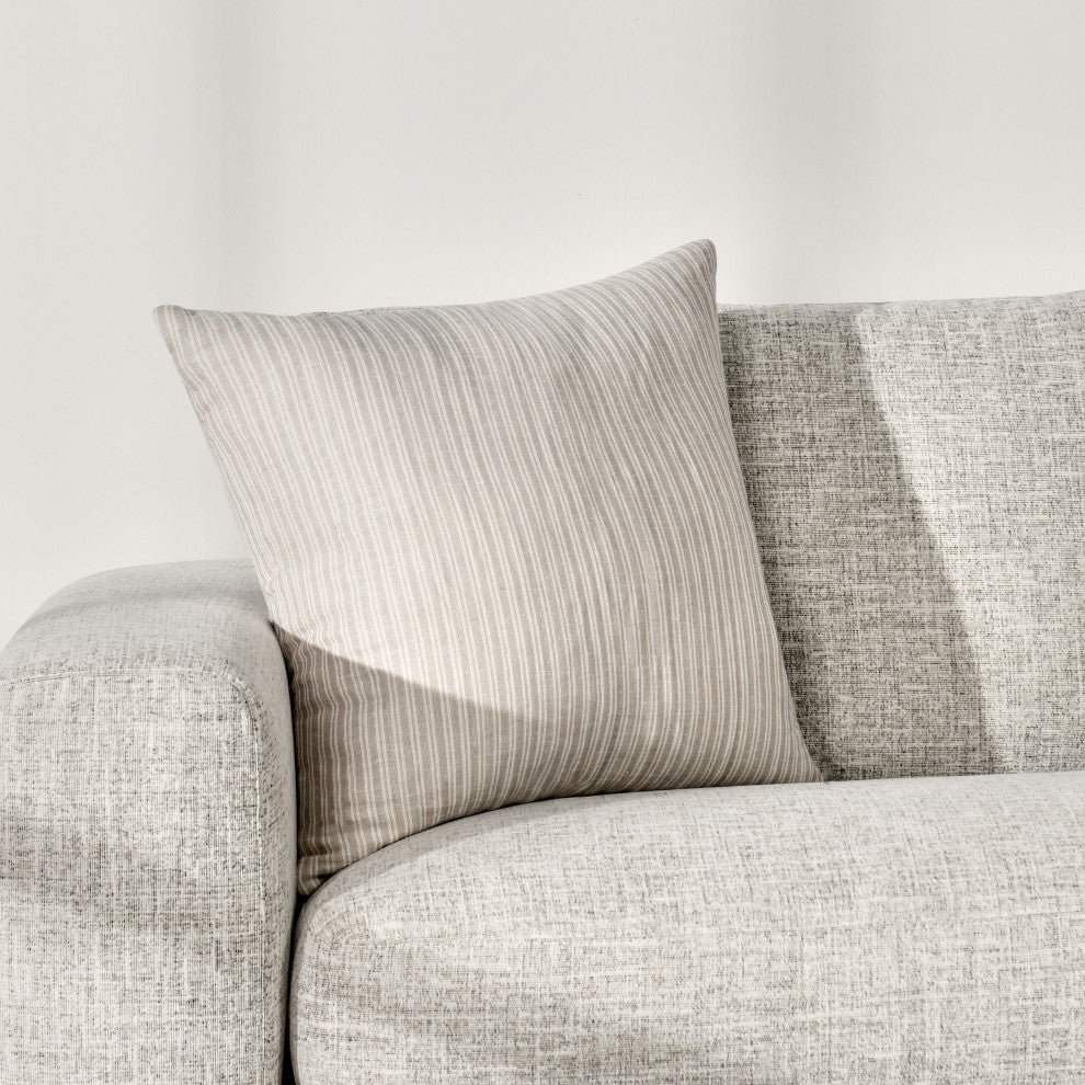 Camille Cotton Linen Blend Throw Pillow by Kosas Home, 22x22