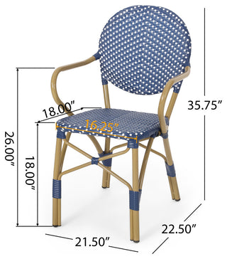 Groveport Outdoor Aluminum French Bistro Set
