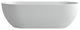Solid Surface Freestanding Soaking Bathtub, Drain, 69"