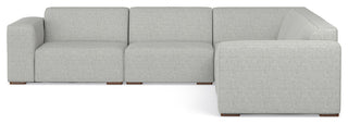 Rex Corner Sectional Modular Sofa in Tightly Woven Performance Fabric
