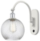 Innovations 518-1W-WPC-G1214-8 1-Light Sconce, White and Polished Chrome