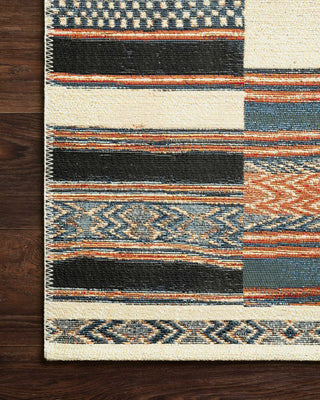 Mika In/out Area Rug by Loloi, Ivory / Multi, 5'3"x7'8"