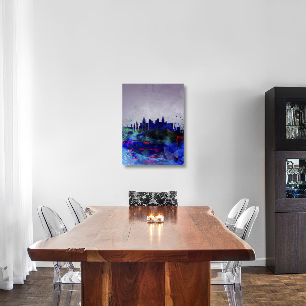 "Las Vegas Watercolor Skyline" Fine Art Print