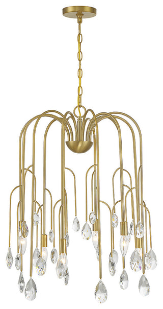 Anholt 6-Light Chandelier, Noble Brass