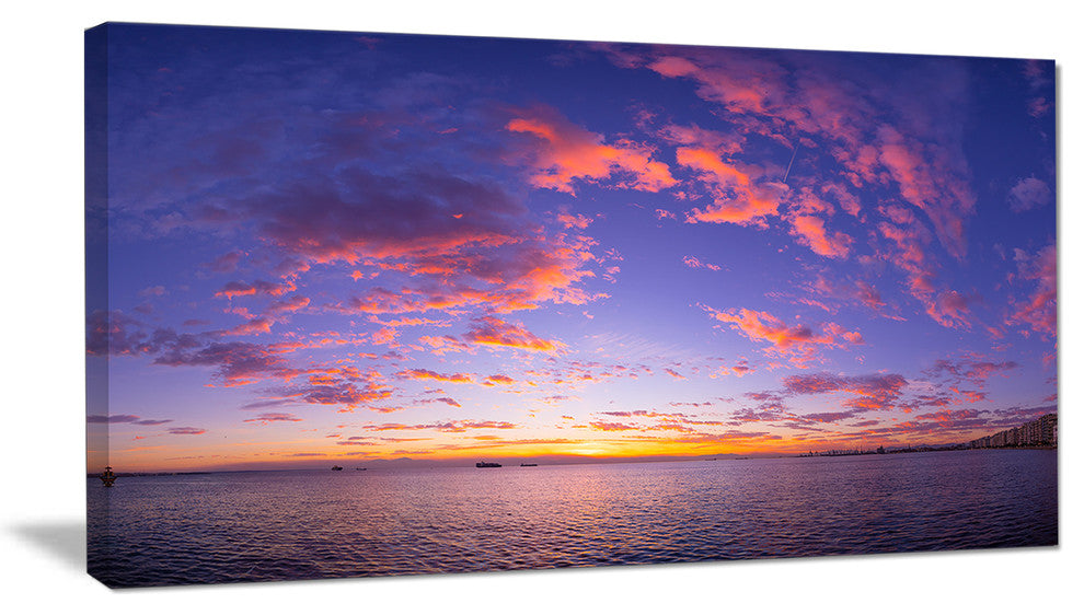 "Composition of Nature Beautiful Seascape" Landscape Wall Art, 1 Panel, 60"x28"