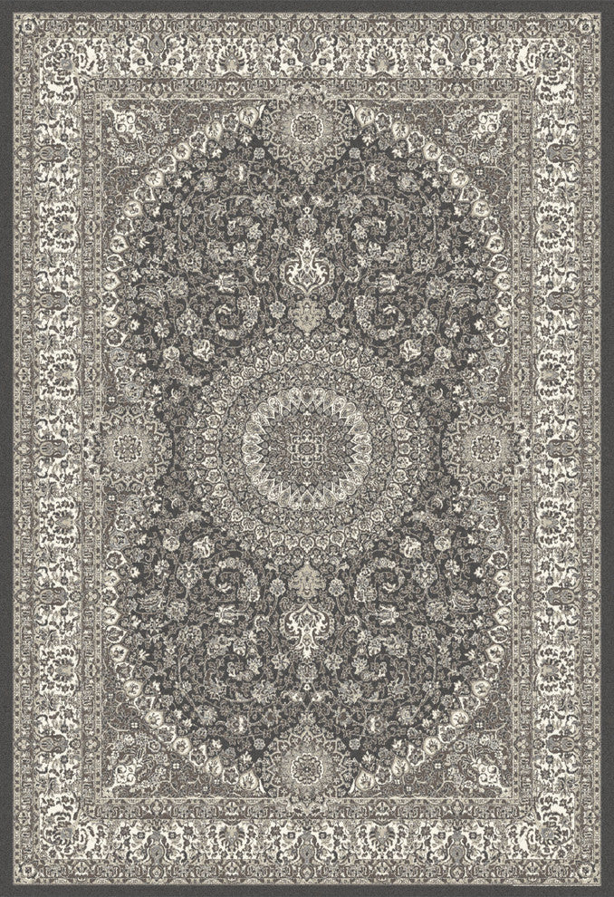 Kensington Artwork Gray 5'3"x7'7" Area Rug