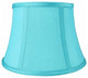 7x10x7" Faux Silk Bell Lamp Shade, Teal
