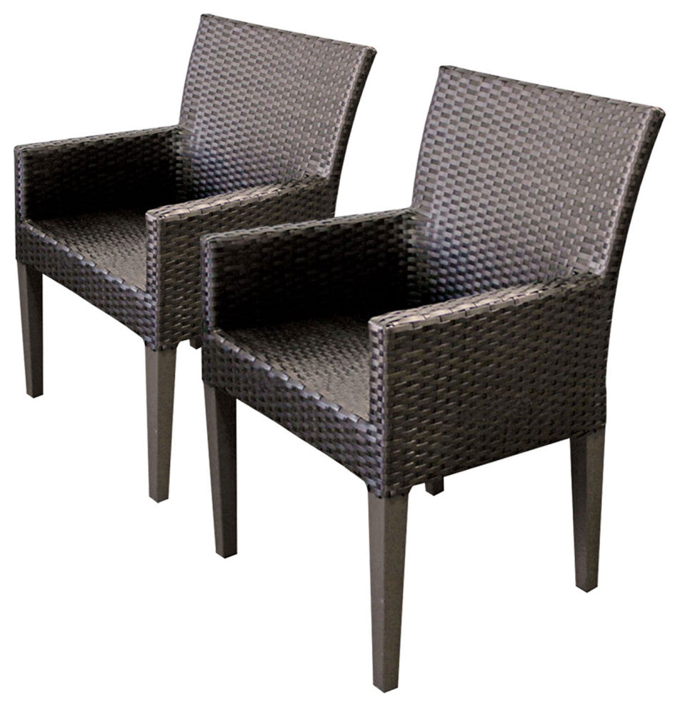 2 Barbados Dining Chairs With Arms Wheat