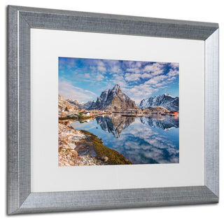 Michael Blanchette Photography 'Mirror in the Fjord' Matted Framed Art, 20x16