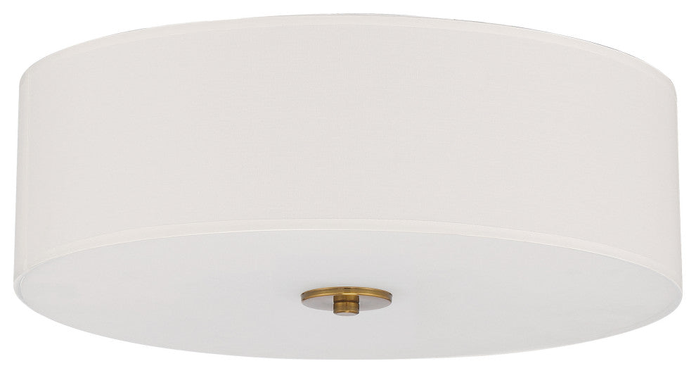 Access Mid Town 3-Light LED Flush Mount Antique Brushed Brass