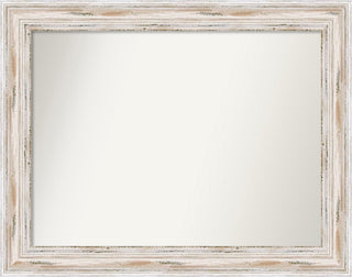 Wall Mirror Choose your Custom Size, Alexandria White Wash