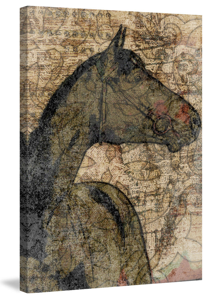 "Mustang" Painting Print on Wrapped Canvas