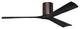 Matthews Fan, Irene-3H Ceiling Fan, Brushed Bronze, 60-Inch, Matte Black Blades