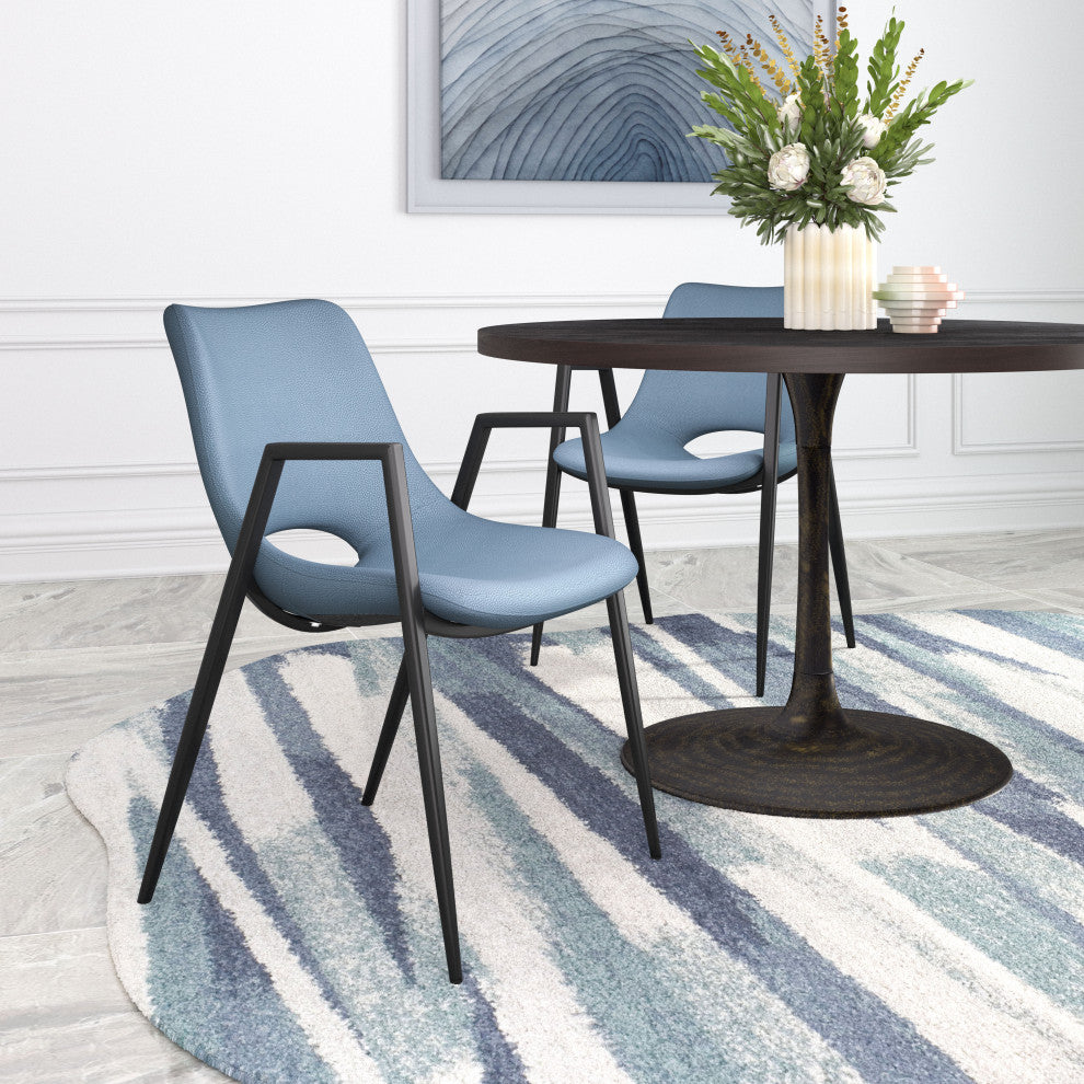 Desi Dining Chair, Set of 2 Blue