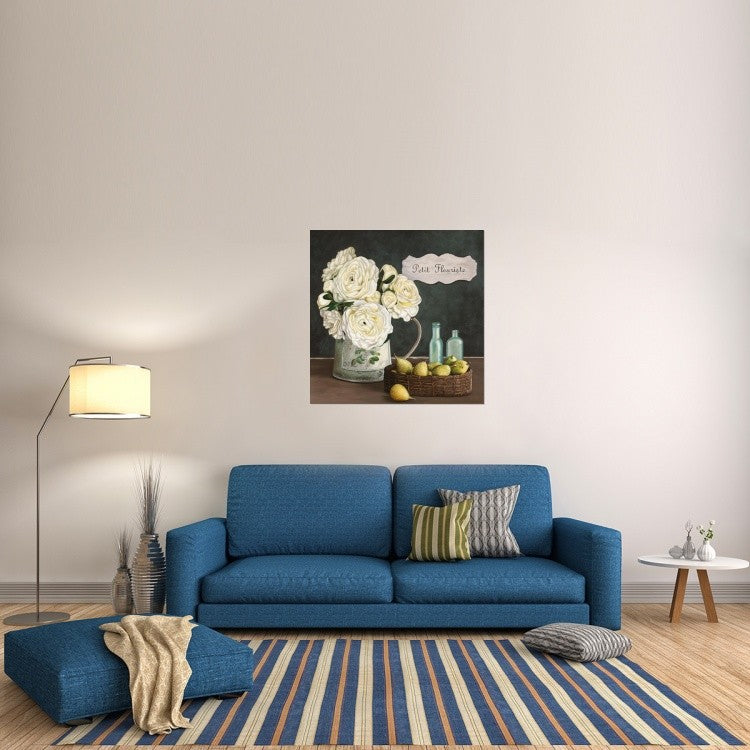 "Petit Fleuriste II" Stretched Canvas Giclee by Pierre Benson, 40x40"
