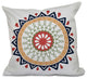 Mod , Geometric Print Pillow, Navy Blue, 18"x18"