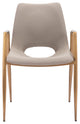 Desi Dining Chair (Set of 2) Beige & Gold
