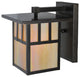 9 Wide Hyde Park Double Bar Mission Solid Mount Wall Sconce
