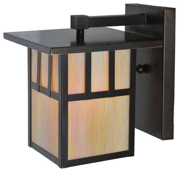 9 Wide Hyde Park Double Bar Mission Solid Mount Wall Sconce