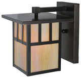 9 Wide Hyde Park Double Bar Mission Solid Mount Wall Sconce