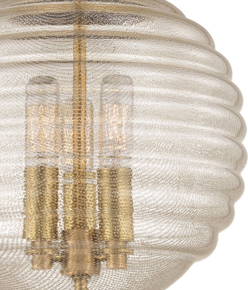 Coolidge 3-Light, Flush Mount, Aged Brass