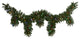 9' x 12ï¿½ Hanging Icicle Christmas Garland / 50 LED Lights Berries and Pine Cones