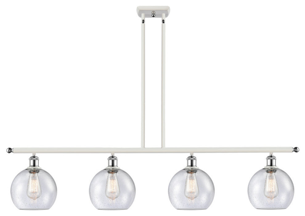 Innovations Lighting 516-4I-WPC-G124-8-LED Athens 4 Light 48" Island Light