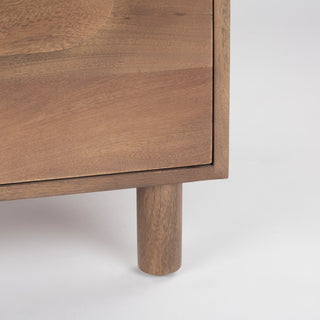 Close-up crop on white background highlighting top surface and wood grain