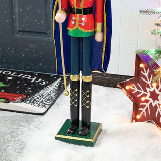 36"H Wooden Christmas King Nutcracker