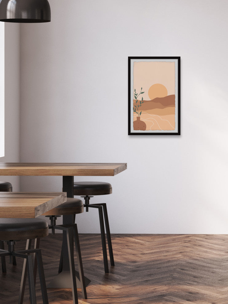 "Midsummer Sunset" Framed Painting Print, 30x45