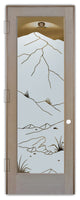 Interior Prehung Door or Interior Slab Door - Mountains Foliage - Alder...