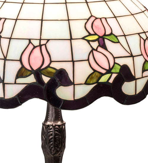 Meyda Lighting 232791 26" High Roseborder Table Lamp