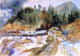Thomas Moran Trojes Mine, 18"x27" Wall Decal