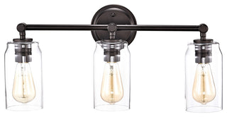 CHLOE Lighting Joyce Contemporary 3-Light Bath Vanity Fixture, Rubbed Bronze