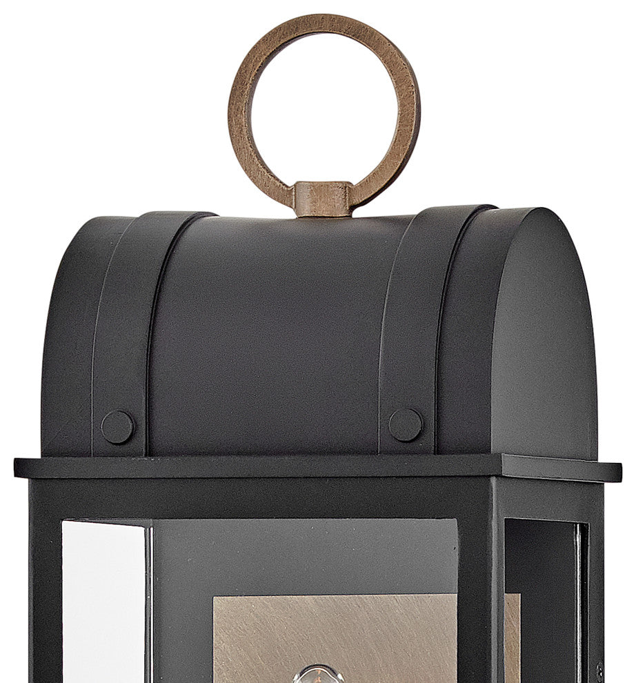 Hinkley Campbell Medium Wall Mount Lantern, Black