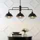 Levi Industrial Farmhouse Iron LED Pendant, Oil Rubbed Bronze, 3-Light