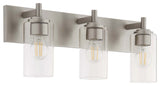Quorum International 5200-3 Fallstaff 3 Light 23"W Vanity Light - Satin Nickel
