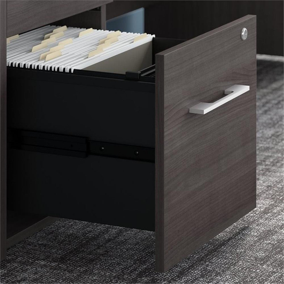 Office 500 16W 2 Drawer File Cabinet in Storm Gray - Engineered Wood