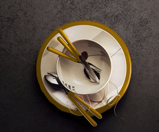 Fantasia Flatware Set, Mustard, 20 Pcs.