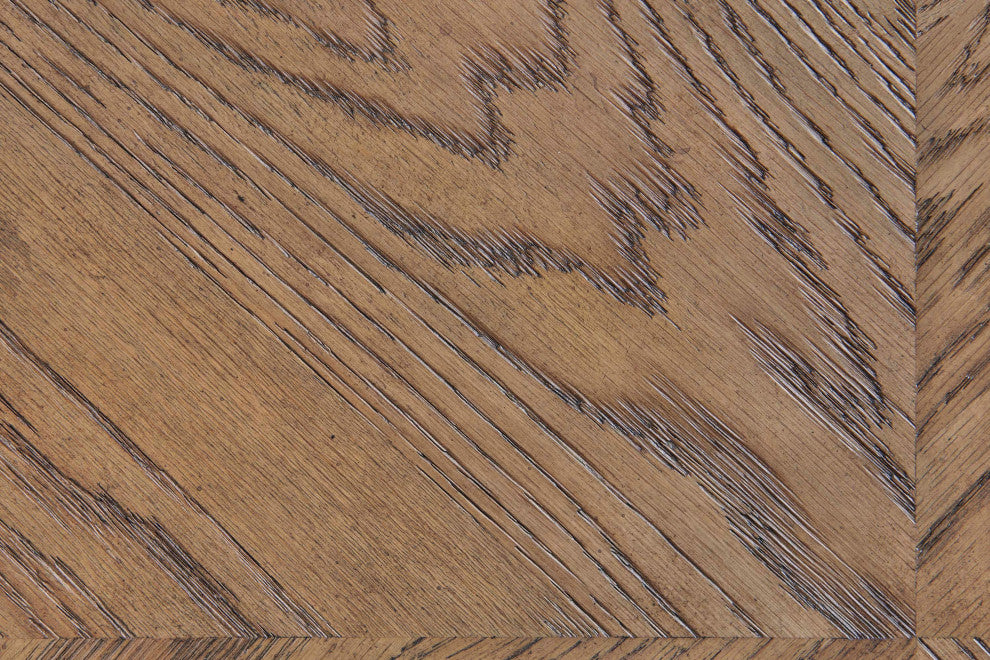 Oslo 30" Tall Dining Table With Leaf, Weathered Chestnut