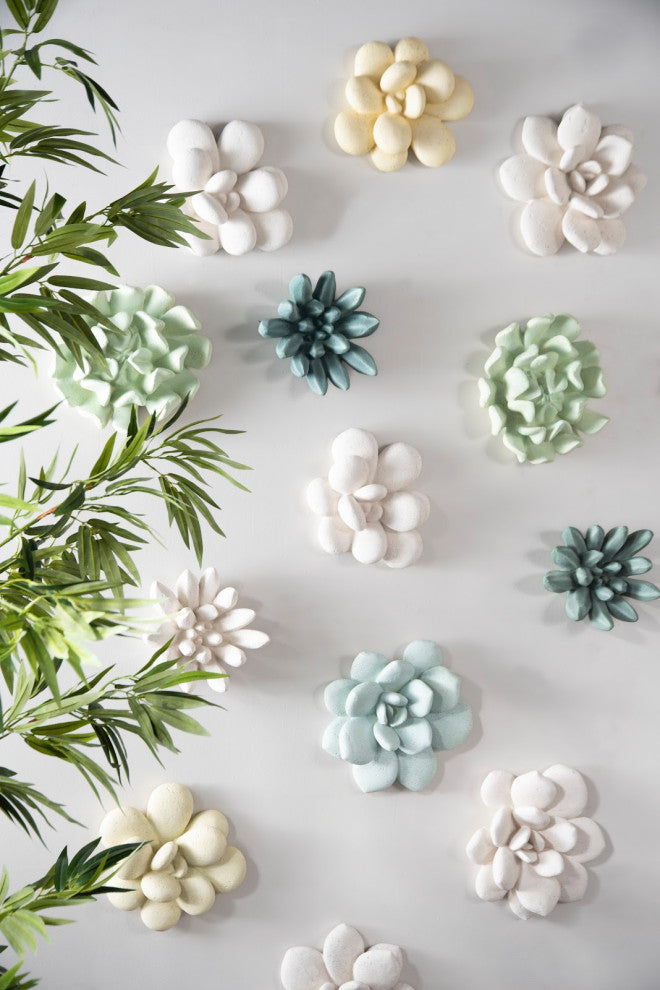Topsy Turvy Succulent Wall Art, Jade