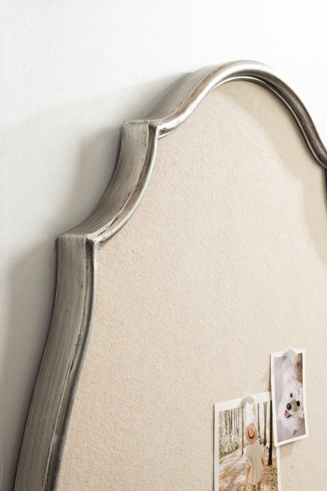 Leanna Framed Pinboard, Silver 24x36