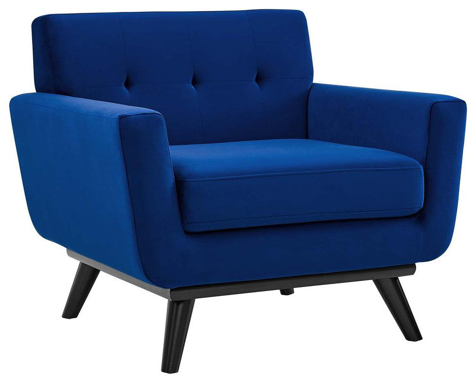 Engage Performance Velvet Armchair