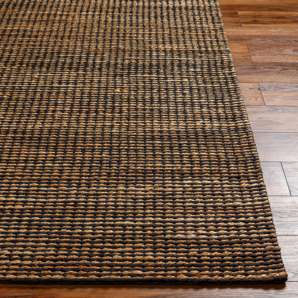 Priya PYA-2301 Black/Tan Hand Woven 8' x 10' Rug