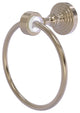 Pacific Grove Towel Ring with Groovy Accents, Antique Pewter