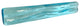 1x6 Wave Hand Poured Glass Tile, Aqua