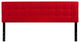 Contemporary Tufted Upholstered Headboard, Red, King